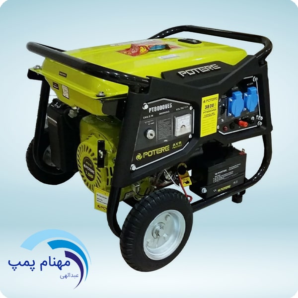 موتور برق بنزینی potere مدل‌ PT13000VES استارتی